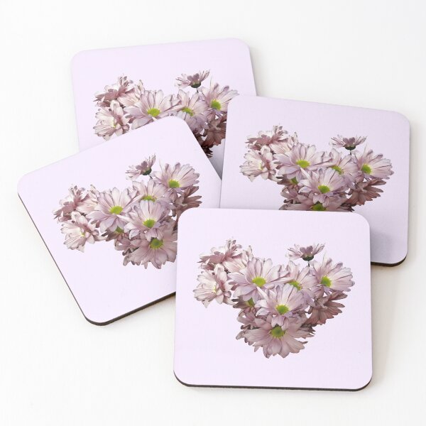 Item preview, Pink Daisy Mums Heart designed and sold by Susan Savad.