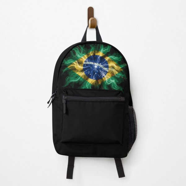 Item preview, Abstract Brazil Flag Energetic Smoke Art designed and sold by FUIRY .