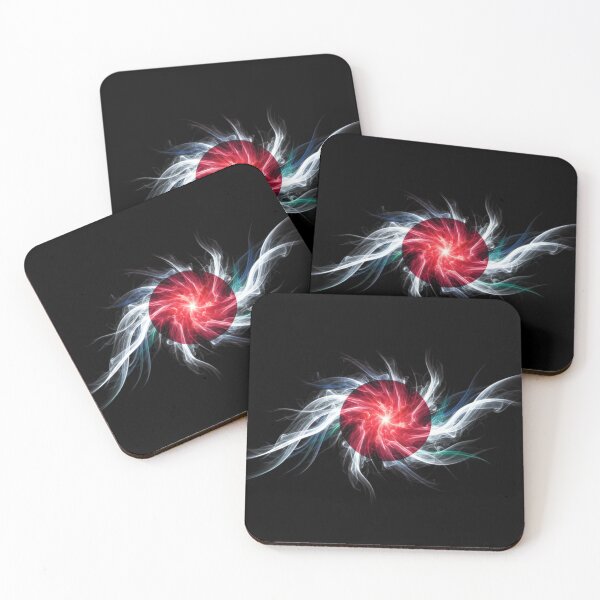 Item preview, Abstract Japan Flag Energetic Smoke Art designed and sold by FUIRY .