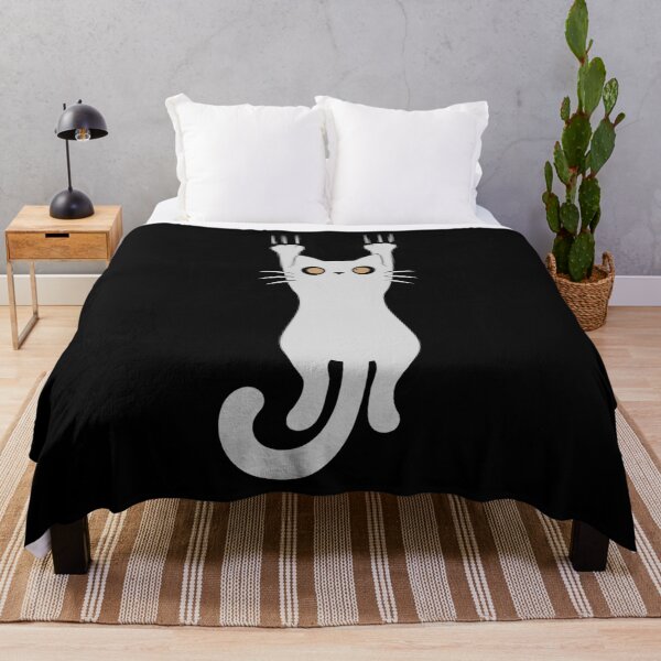 Item preview, Black Cat Holding On – Funny Black Cat Graphic | Cute Cat Lover Gift Tee & More designed and sold by Teetreasure2.