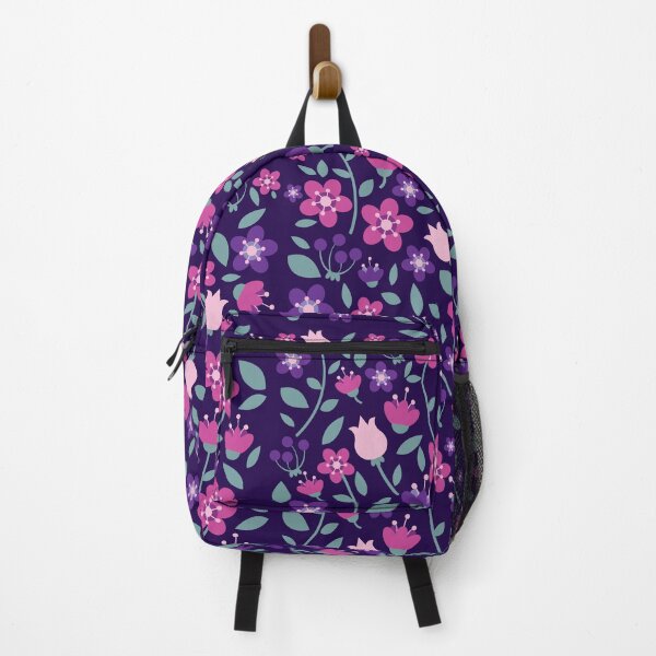 Item preview, pink and purple flower illustration designed and sold by MooreArtStudio.