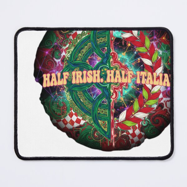 Item preview, Half Irish Half Italian Heritage Celtic Knot Laurel Wreath designed and sold by JMDesignHub.