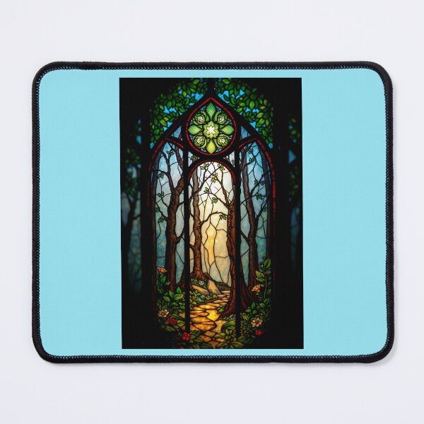Item preview, Path into Enchanted Forest Stained Glass designed and sold by Sachie's Studio.