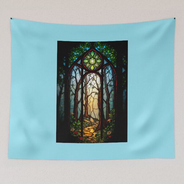 Item preview, Path into Enchanted Forest Stained Glass designed and sold by Sachie's Studio.