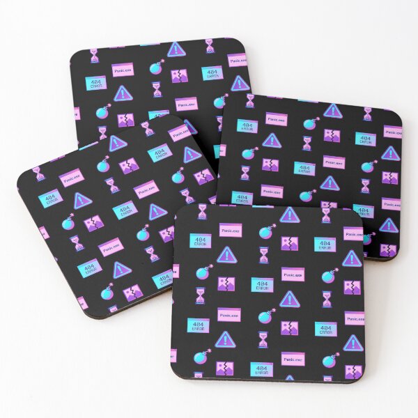 Item preview, Neon Vaporwave Glitch Computer Error Icons Sticker Pack designed and sold by DigitalAnnaBanana.