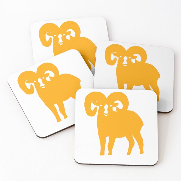 Item preview, Yellow Ram Silhouette – Bold Aries Zodiac Design designed and sold by Theo86.