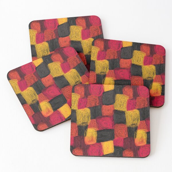 Item preview, Textured Red and Yellow Scribble Blocks designed and sold by Piotrek0001.