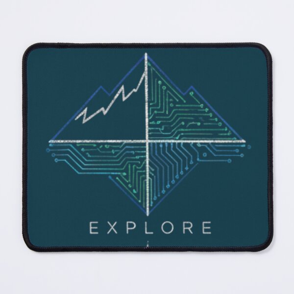 Item preview, Modern Minimalist Tech Landscape Explorer Tee designed and sold by KerOo1.