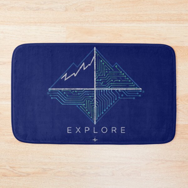 Item preview, Modern Minimalist Tech Landscape Explorer Tee designed and sold by KerOo1.