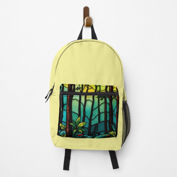 Item preview, Forest with Yellow and Teal Stained Glass designed and sold by Sachie's Studio.