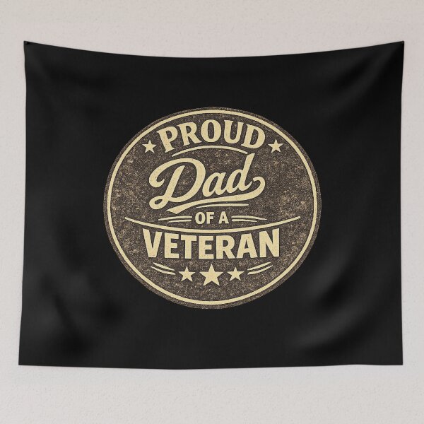 Item preview, Proud Dad of a Veteran designed and sold by DIRTYDUNNZ.