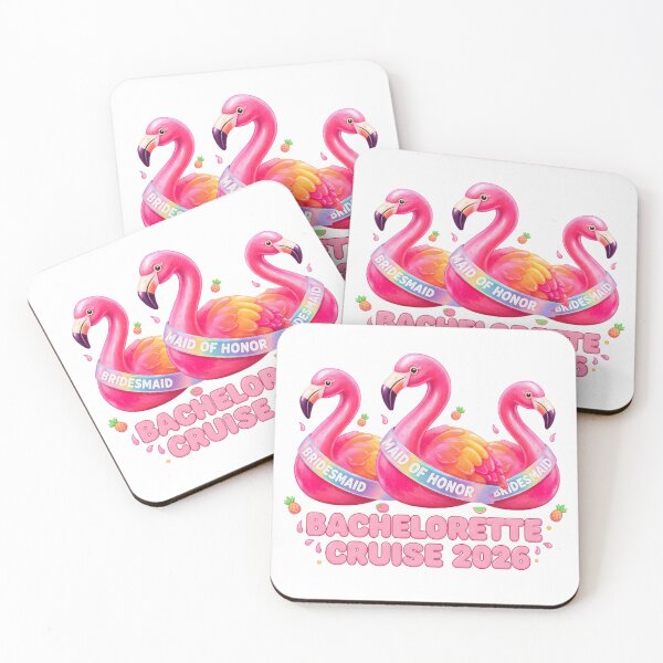 Item preview, Bachelorette Cruise 2026 Flamingos Bridal Party Squad designed and sold by JMDesignHub.