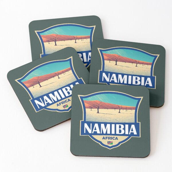 Item preview, Namibia Illustration Retro Badge designed and sold by KrisSidDesigns.
