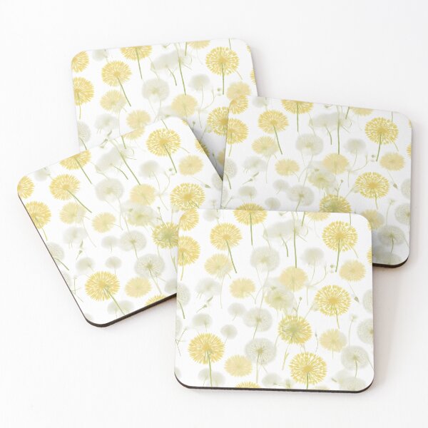 Item preview, Dandelion Seamless Pattern – White Background Floral Repeat designed and sold by sana designer.