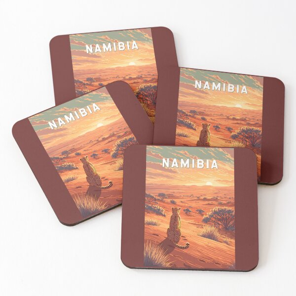 Item preview, Namibia Illustration Travel Art Vintage designed and sold by KrisSidDesigns.