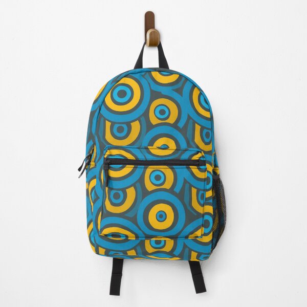 Item preview, Retro Blue and Gold Concentric Rings designed and sold by Piotrek0001.