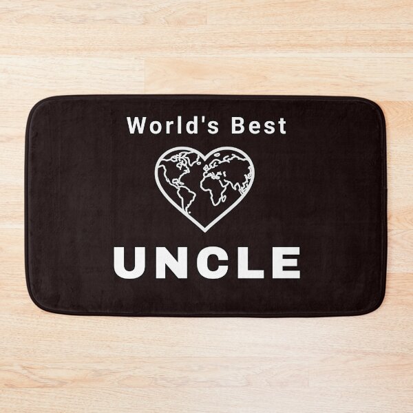 Item preview, World's Best Uncle - Heart World Map Design designed and sold by SouthVibeDesign.