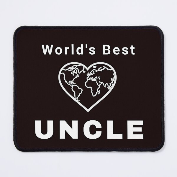 Item preview, World's Best Uncle - Heart World Map Design designed and sold by SouthVibeDesign.