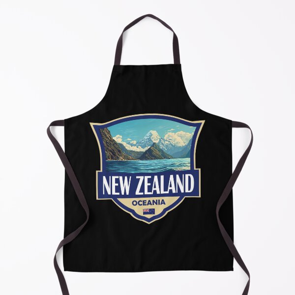 Item preview, New Zealand Illustration Retro Badge designed and sold by KrisSidDesigns.