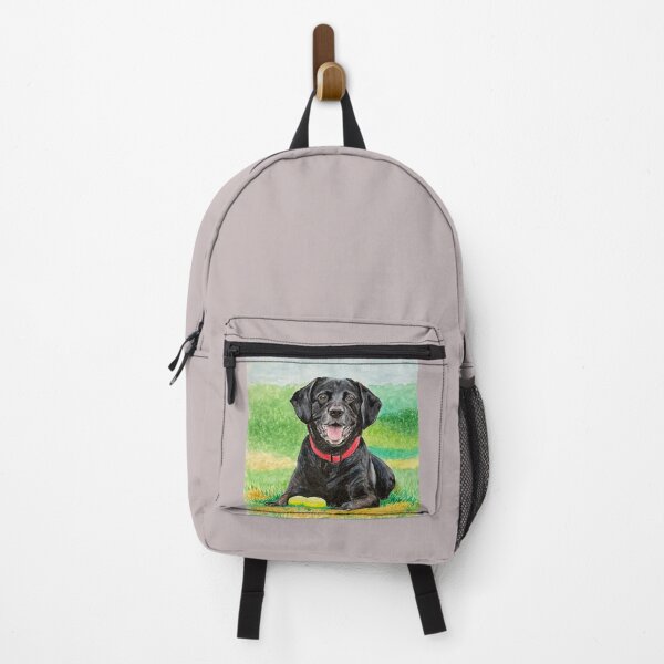 Item preview, Black Labrador with Tennis Balls designed and sold by AutuminaArt.