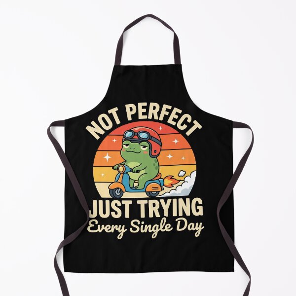 Item preview, Not Perfect Just Trying Every Single Day Frog Scooter  designed and sold by Emmatshirt1.