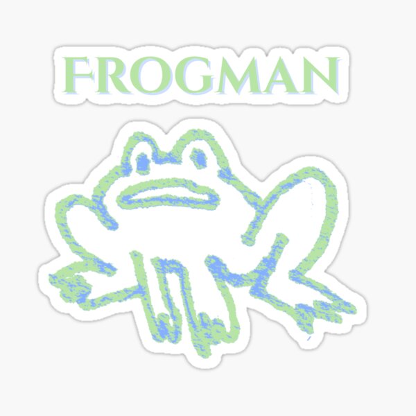 Frogman Self Portrait - Aunty Donna Sticker