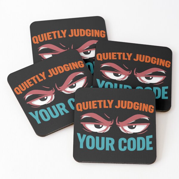 Item preview, Quietly Judging your Code designed and sold by Plot Twist Outfitters.