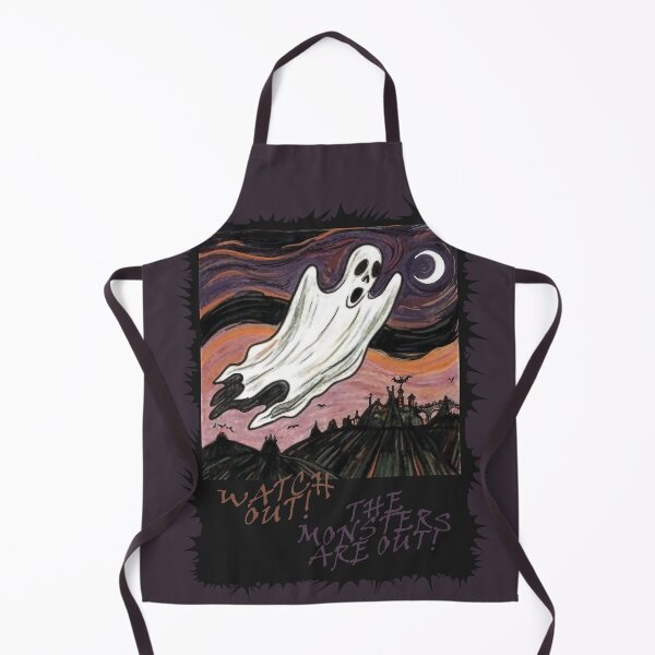 Item preview, Flying white ghost, Halloween: Watch out, the monsters are out! designed and sold by Mevissart.