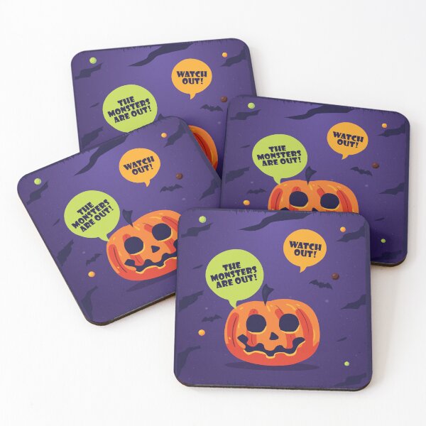 Item preview, Halloween pumpkin: Watch out, the monsters are out! designed and sold by Mevissart.
