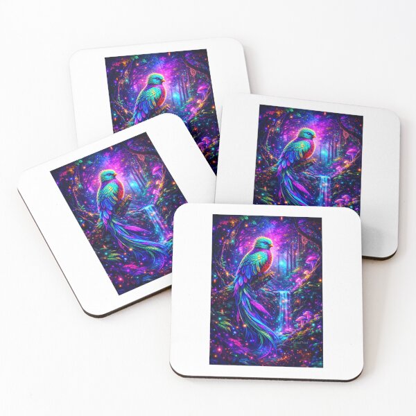 Item preview, Psychedelic Neon Quetzal designed and sold by MexaPixel.