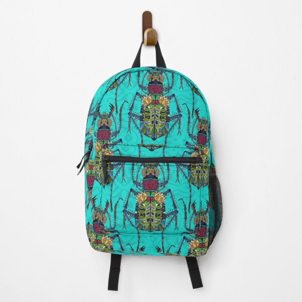 Item preview, flower beetle turquoise designed and sold by scrummy.