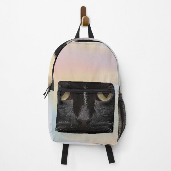 Item preview, Black Cat Holding Blank Sign designed and sold by SassyArtistry.