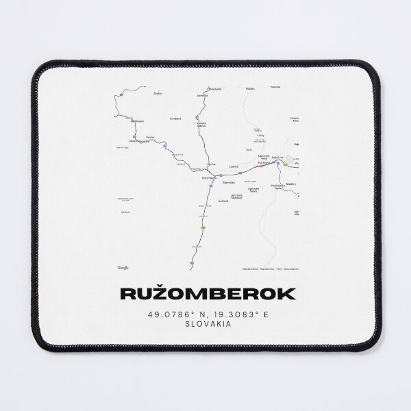 Item preview, Ružomberok City Map Print – Modern Minimal Map of Ružomberok, Slovakia designed and sold by RM-Journey.