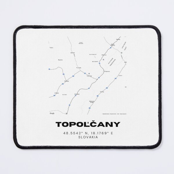 Item preview, Topoľčany City Map – Minimal Street Map Art of Topoľčany, Slovakia designed and sold by RM-Journey.