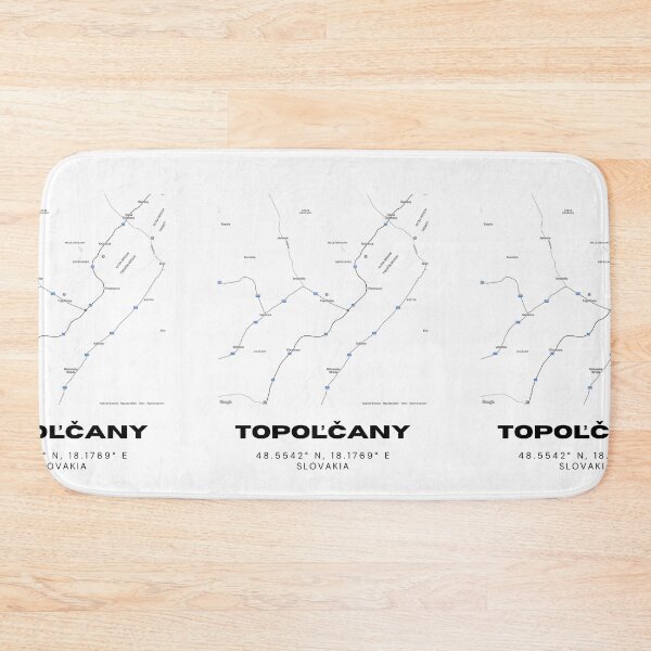Item preview, Topoľčany City Map – Minimal Street Map Art of Topoľčany, Slovakia designed and sold by RM-Journey.