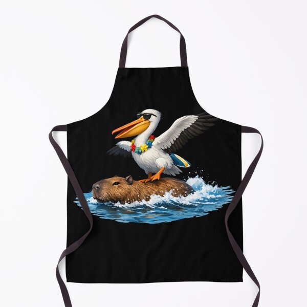 Item preview, Cool Pelican Surfing on Capybara Summer Beach Funny designed and sold by LindonFlow.