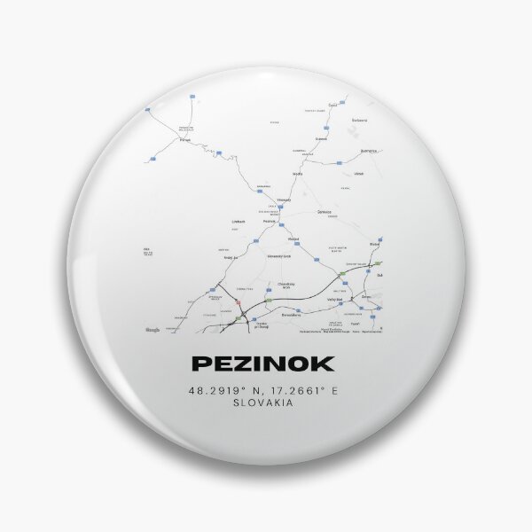 Item preview, Pezinok City Map Print – Minimalist Street Map of Pezinok, Slovakia designed and sold by RM-Journey.