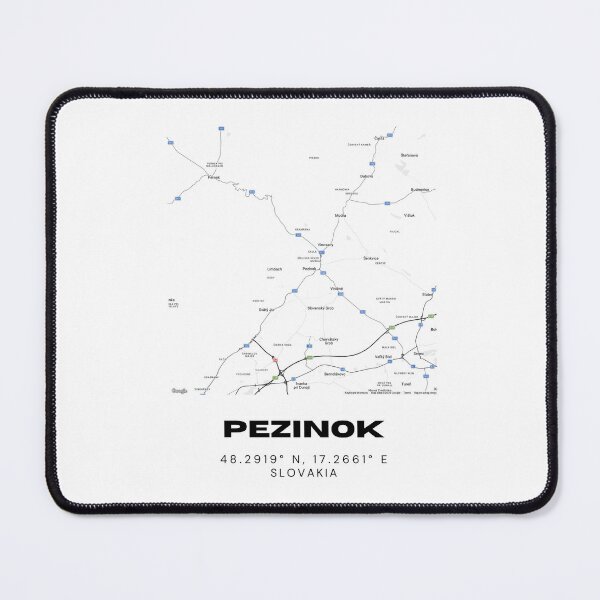 Item preview, Pezinok City Map Print – Minimalist Street Map of Pezinok, Slovakia designed and sold by RM-Journey.