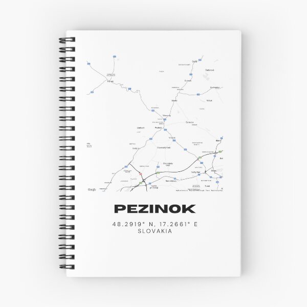 Item preview, Pezinok City Map Print – Minimalist Street Map of Pezinok, Slovakia designed and sold by RM-Journey.