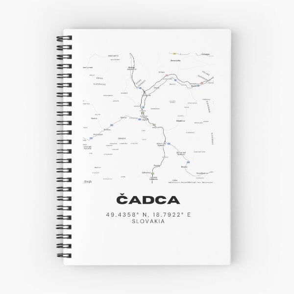 Item preview, Čadca City Map – Modern Minimal Map of Čadca, Slovakia designed and sold by RM-Journey.