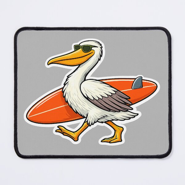 Item preview, Cool California Pelican Surfer designed and sold by shantiru.