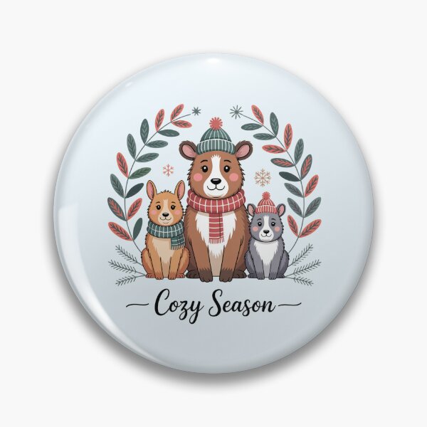Item preview, Cozy Season Forest Friends – Cute Winter Animals Illustration designed and sold by SoftStyleStudio ⭐⭐⭐.
