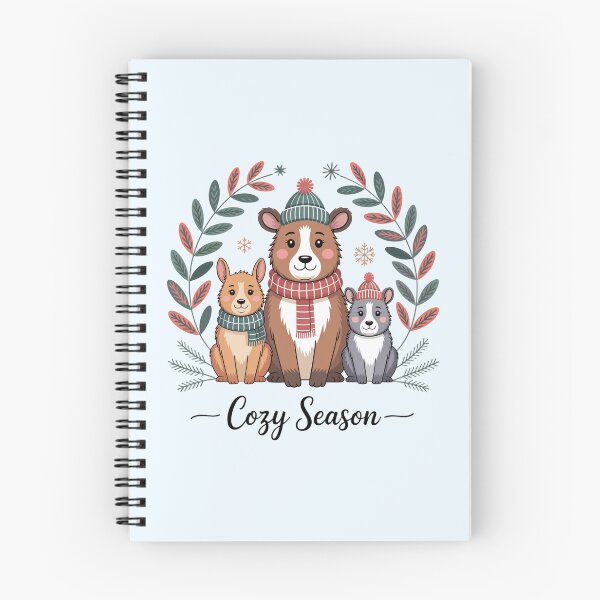 Item preview, Cozy Season Forest Friends – Cute Winter Animals Illustration designed and sold by SoftStyleStudio ⭐⭐⭐.
