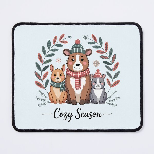 Item preview, Cozy Season Forest Friends – Cute Winter Animals Illustration designed and sold by SoftStyleStudio ⭐⭐⭐.