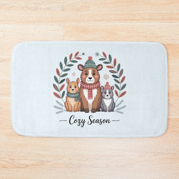 Item preview, Cozy Season Forest Friends – Cute Winter Animals Illustration designed and sold by SoftStyleStudio ⭐⭐⭐.