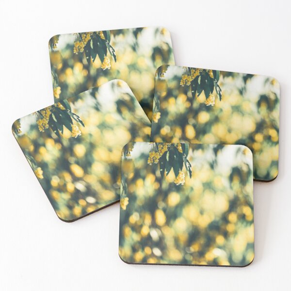 Item preview, Golden Sunlight Leaves Bokeh Background designed and sold by SassyArtistry.