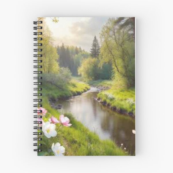 Item preview, Peaceful Spring River Landscape designed and sold by SassyArtistry.