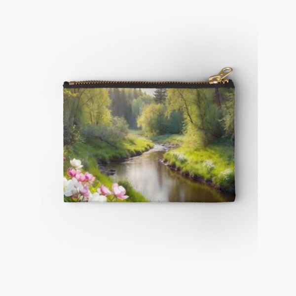 Item preview, Peaceful Spring River Landscape designed and sold by SassyArtistry.