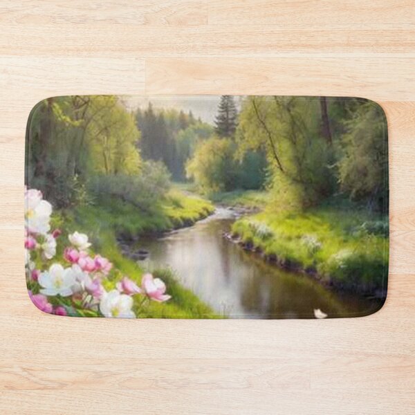 Item preview, Peaceful Spring River Landscape designed and sold by SassyArtistry.