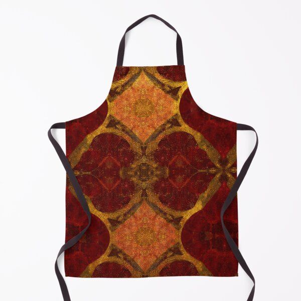Item preview, Vintage Red Gold Ornate Pattern designed and sold by SassyArtistry.